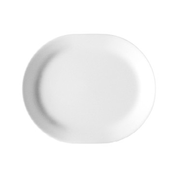 【美國康寧 CORELLE】純白系列12吋腰子盤