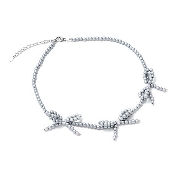 [韓國] 蝴蝶結泡泡鎖骨鍊 / 2色 / Bow Bubble Bracelet