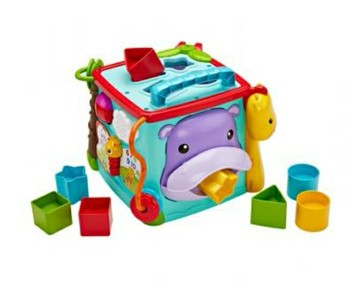 美國Fisher-Price 費雪 -可愛動物積木盒