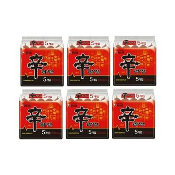 【NONG SHIM 農心】辛拉麵 官方境內版(120g X5包 X6袋)
