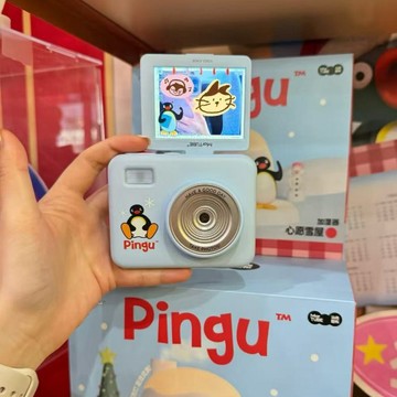 🐧WBP免運💙💛正版 二代升級版馬克圖佈PINGU聯名款限定 ccd出片神器 可愛聯名周邊 拍照超級出片  交換禮物