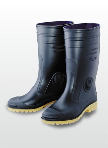 高級男用全長雨鞋-黑 台灣製  Safetylite