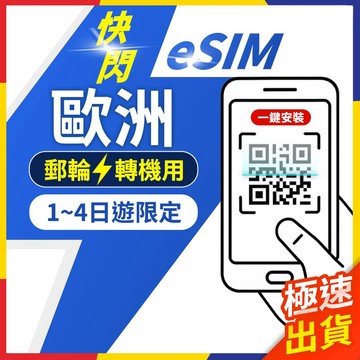 【極速出貨】eSIM歐洲 轉機 快閃 1日遊 e sim卡歐洲 歐洲esim卡 歐洲esim 歐洲網卡esim 歐洲網卡