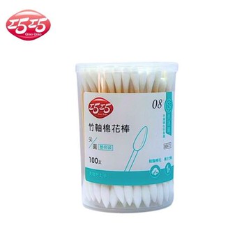 【巧巧】尖/圓頭竹軸棉花棒(100支/盒)