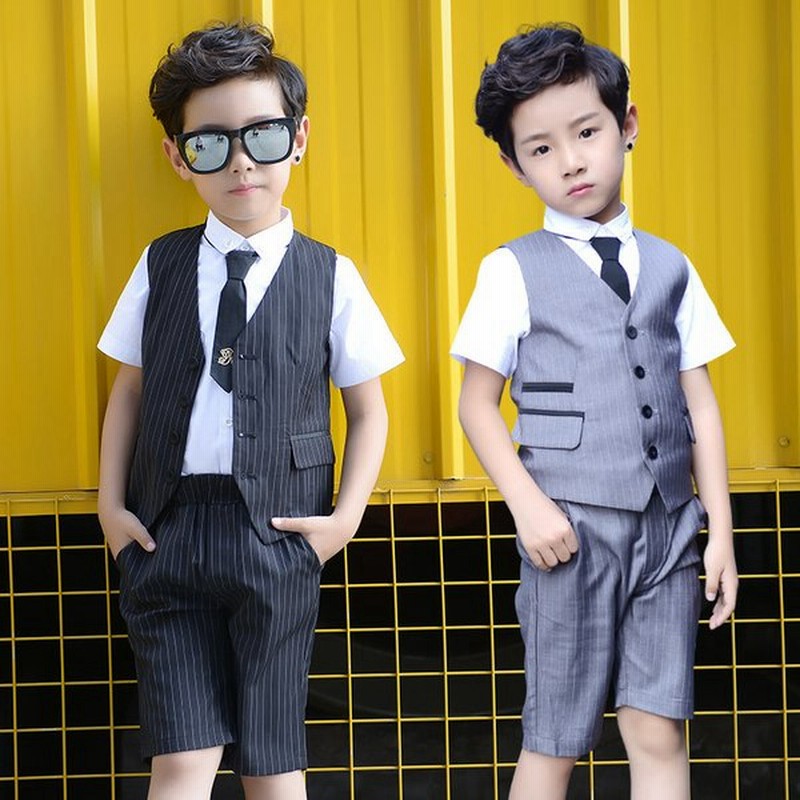 スーツ 4点セット 男の子 フォーマル 夏 半袖 ベスト 子供服 キッズ 紳士風 ピアノ 発表会 こどもの日 誕生日 結婚式 記念日 宴会 七五三 入園式 卒園式 入学式 通販 Lineポイント最大0 5 Get Lineショッピング