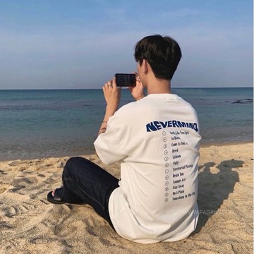 【PAGANS STORE】韓國 NEVERMIND 樂團 專輯 扭曲 字樣 標語 短袖 短Tee (3 color)