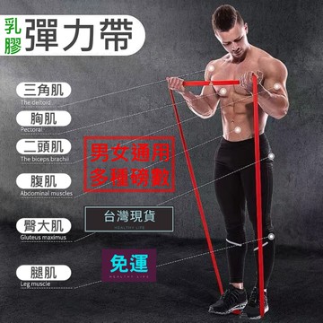 (現貨速發)彈力帶 拉力帶 阻力帶 彈力繩 拉力繩 瑜珈彈力帶 瑜珈帶 天然乳膠 瑜珈 健身 重訓 居家運動