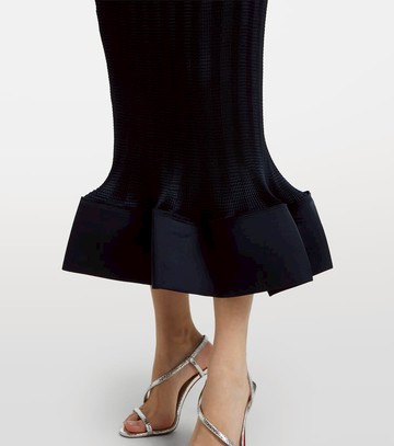 Simkhai Hollis ruffled knitted midi skirt