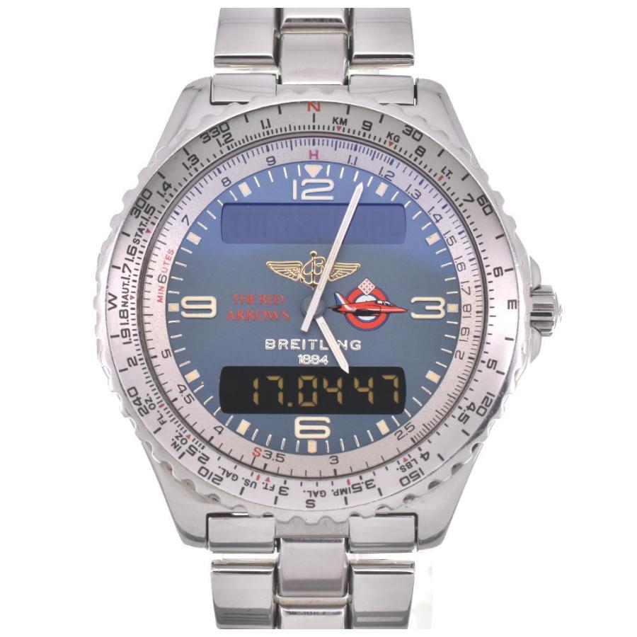 ☆良品【BREITLING】ブライトリング クロノスペース レッドアローズ A56012 クォーツ メンズ J#103366 | LINEショッピング