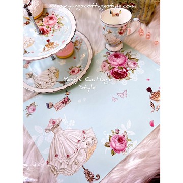 ｛現貨 附發票｝現貨速發 夢幻 公主 禮服 玫瑰 PVC 防水餐墊 下午茶 生活用品 居家生活 儀式感 雜貨 歐式 浪漫居家