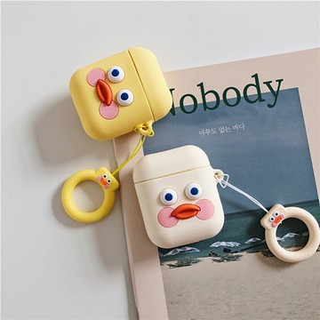 ? Airpods Pro 專用 1/2代 ??台灣發貨 [ 可愛嘟嘴鴨 ] 藍芽耳機保護套 蘋果無線耳機保護