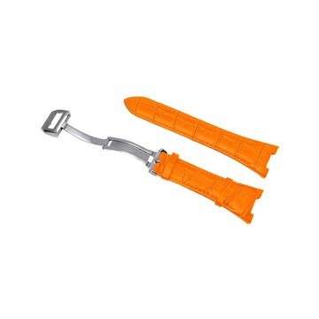 【Golden Concept】Apple Watch 40mm 41mm CE-OR 銀色錶扣 橘色皮革錶帶