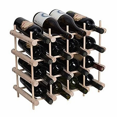 特別価格Wooden Stackable Storage Modular countertop Wine Rack Cabinet-Freestanding 好評販売中