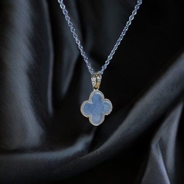 冰種翡翠幸運草吊墜 18K金 | 天然A貨翡翠 | 送禮