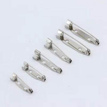 💥臺灣有貨🌈免運!💥diy手工胸針安全別針一字雙孔胸針材料胸針徽章胸花材料飾品配件
