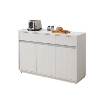 Boden-諾拉4尺岩板收納餐櫃/碗盤櫃/置物矮櫃/電器櫃/玄關櫃