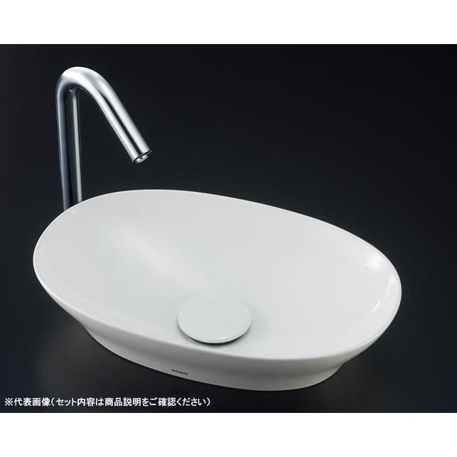 TOTO セット品番 カウンター式手洗器 ベッセル式 ホワイト 立水栓 床排水金具 LS901 LINEショッピング