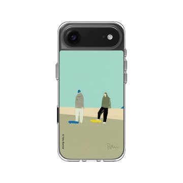 iPhone Air Clear Case（相機按鈕） 透明 - Taku Bannai 坂内拓 - Skate Park｜冬日滑板場