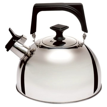 BUFFALO 牛頭牌 歐風304不繡鋼笛音壺 3.8L  25.5cm  銀色  1個