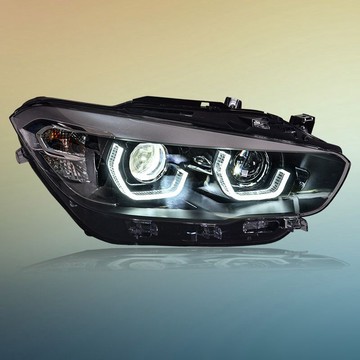 專用于BMW進口1系F20大燈總成15-18年款改裝勺子款日行燈激光LED