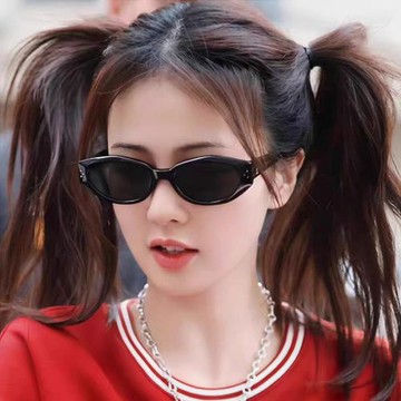 新款貓眼太陽鏡女防曬墨鏡趙露思同款高級感防紫外線潮韓版遮陽鏡