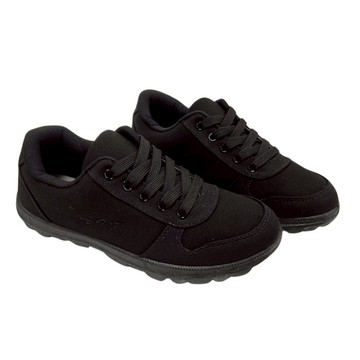 Limitless利米堤司 全黑帆布鞋餐飲廚房用黑布鞋休閒運動布鞋女鞋款A1039