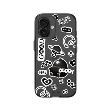 iPhone 16 Clear (相機按鈕) 酷墨灰 - 奧樂雞 Ology - 星球