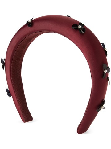Maison Michel - Miwa 3D sequin-embellished headband - women - Fabric/Polyester - One Size - Red