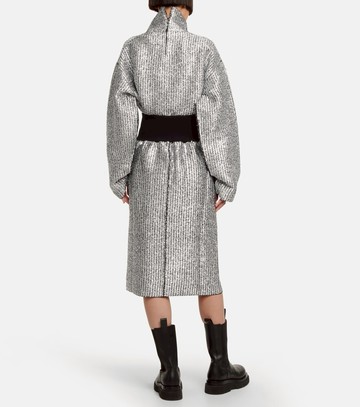 Moncler Genius 2 Moncler 1952 Lurex® wool-blend midi skirt