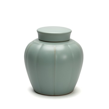 陶作坊｜懷汝忘機小瓜棱茶倉_粉青_新年送禮首選的祝福茶倉