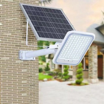 太陽能庭院燈 台灣公司 開發票 新款太陽能庭院燈超亮戶外投光燈帶臂可角度調節家用led路燈L071公司貨