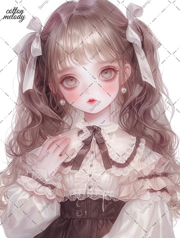 original sticker no.668 人物貼紙 原創貼紙 人物貼紙 女孩貼紙 原創人物貼紙