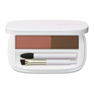 media 媚點 台灣公司貨 自然柔和眉彩餅  PB 紅棕色  1個