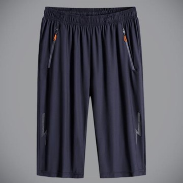 冰絲褲男夏季2025新款透氣男士7分褲短袖寬松運動休閑褲速干短褲