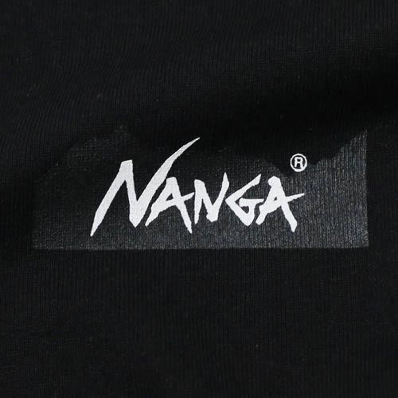 新品　23SS　NANGAナンガ　MTロゴTシャツ　黒　L