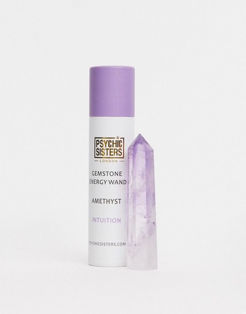 Psychic Sisters amethyst healing and meditation crystal point-No colour