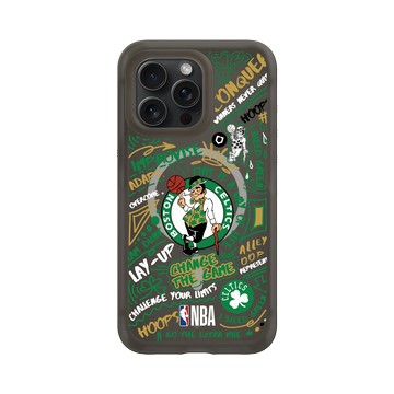 iPhone 15 Pro Max AirX 本質黑 - NBA - 塗鴉系列-波士頓塞爾提克 Boston Celtics - Graffiti