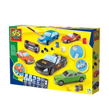 SES DIY創意石膏彩繪 汽車男孩 Set  多色  30 x 4 x 20cm  1盒