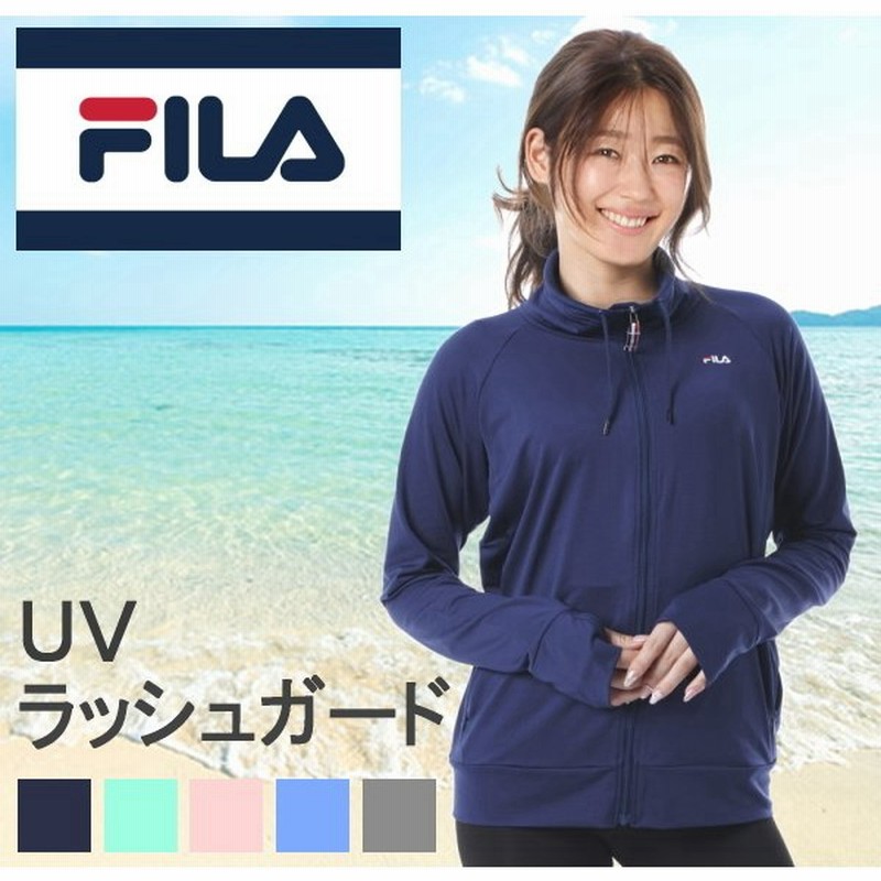 ラッシュガード レディース 長袖 体型カバー 薄手でしっかりuvカット 涼感素材 Uv Uvカット ラッシュ 水陸両用 フィラ Fila Fila 通販 Lineポイント最大0 5 Get Lineショッピング