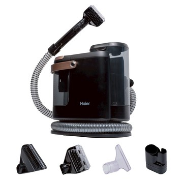 Haier 海爾 金吸徹織物清潔機 直立式 內附4種刷頭  鋼琴黑  F5