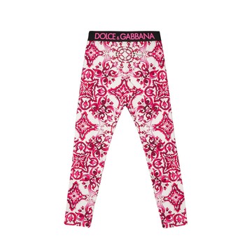 Dolce&Gabbana Kids 琺瑯印花內搭褲