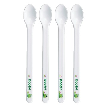 DOOBY 大眼蛙嬰兒抗菌餵食匙 PP材質耐高溫  4支
