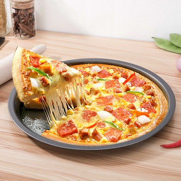 披萨烤盘 披薩盤圓形餅底烤盤家用商用烤箱烘焙6/7/8/9寸pizza蛋糕模具套裝【MJ192866】