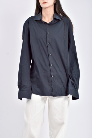 (L) kenneth cole西裝棉質長袖藍色襯衫上衣