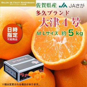 [予約 12月1日-12月20日の納品] 多久ブランド天山 みかん 約5kg MLサイズ 佐賀県多久市産大津4号 大津 冬ギフト お歳暮 御歳暮