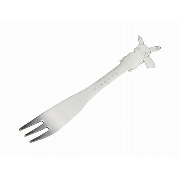 asdfkitty*日本製 金正陶器 皮卡丘造型握把不鏽鋼叉子-M號-水果叉/蛋糕叉