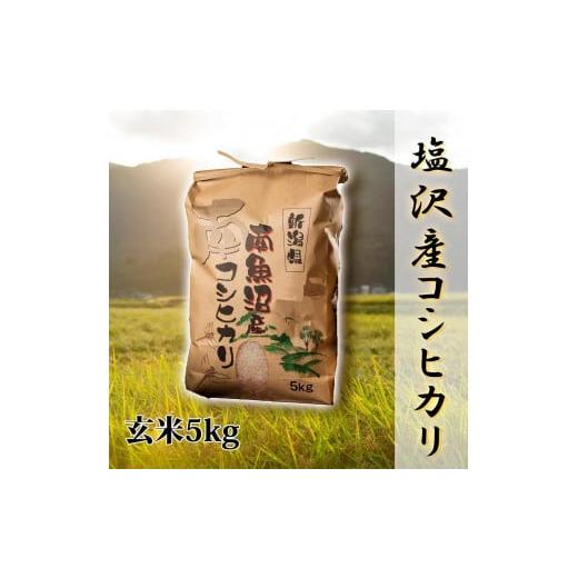 ふるさと納税 新潟県 南魚沼市 南魚沼塩沢産こしひかり5kg(玄米)