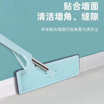 平板拖把粘灰塵器懶人免手洗家用托把干濕兩用拖把免洗拖布