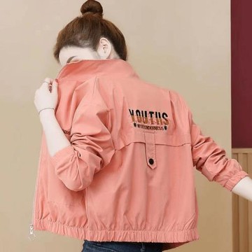 (免運)媽媽寬松夾克百搭短外套有里布加棉女士上衣潮流夾克2024春秋新品