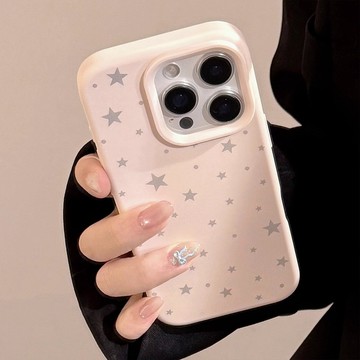 滿屏星星適用iphone17promax韓系16plus蘋果15pro手機殼14/13磨砂耐髒12/11保護殼